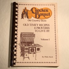 Vtg 1983 Cracker Barrel Old Timey Recipes & Proverbs picture