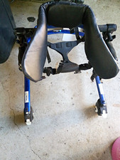 Rifton Pacer Gait Trainer 4-Wheel Walker Blue/Black Adjustable Height Handles picture