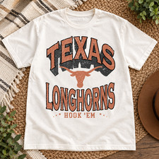 Texas Football Shirt Vintage Game Day Unisex Graphic Top Cotton picture