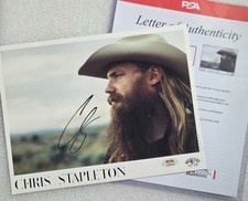 CHRIS STAPLETON SIGNED 8.5X11 PHOTO PSA LOA COA AUTOGRAPHED FULL LETTER PSA/DNA picture