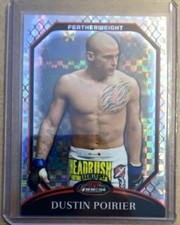 2011 Topps UFC Finest Dustin Poirier #2 X-Fractor Refractor (RC) 012/388 picture
