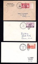 Us 1930'S Three Paquebot Posted On The High Seas Cover Canal Zone S.S. Ancon picture