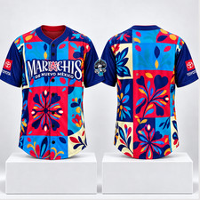 HOT# Mariachis de Nuevo Mexico Baseball Jersey Colorful Floral Fan Style S-5XL picture