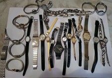 Lot Of 25 Womens Fashion Quartz Watches Dress Untested Timex Seiko  picture