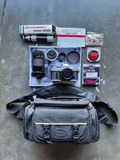 Vintage Canon AE-1 35mm SLR Film Camera Bundle picture