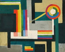 Arthur Segal Komposition 1923 Geometric Abstract Expressionist Painting picture
