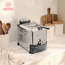 All-Clad 3.5L Stainless Steel Deep Fryer w/ Oil Filtration Easy Clean Pro picture