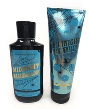 Bath & Body Works MIDNIGHT MARSHMALLOW Duo Body Wash & Cream Full Size Halloween picture