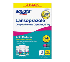 EQUATE Lansoprazole Delayed Release 15mg Acid Reducer 42 Capsules picture
