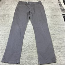 Stio Rivet Canvas Chino Pants Mens 33 Gray Hike Outdoors Trekk Preppy 33x32 Mens picture