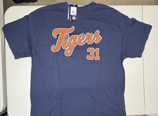 MLB Detroit Tigers Majestic Riley Greene #31 100% Cotton T-shirt Blue Men’s 2XL picture