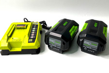 LOT of 2 40V 6.0Ah Battery for Ryobi 40 Volt Lithium OP4050 OP40602 w/Charger picture
