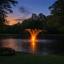 Floating Pond Fountain 3/4HP-1HP-1.5HP  125-225ft Power Cord  Aerator Light kit picture