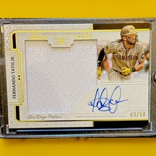 Topps Definitive Collection 2024 Fernando Tatís Jr. Padres ARC-FT Auto Relic /50 picture