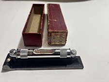 Antique STARRETT 98-6 Machinists Level w/ Ground Vial AND Cross Test Level W/Box picture
