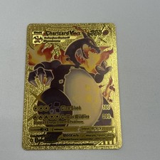 2020 Pokémon Gold Foil Fan Art Card Charizard Vmax Hp 330 SV107/SV122 picture