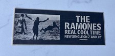 THE RAMONES REAL COOL TIME 1987 SMALL VINTAGE ADVERT 27 cm x 10 cm picture