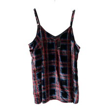 NEW Torrid Velvet Cami Tank Top Womens Size 2X Plaid picture