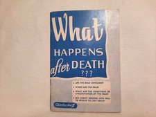 Vintage 1955 Christian Pamphlet Tract, What Happens After Death by Charles Halff picture