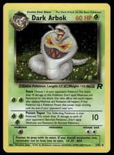 Dark Arbok 2/82 (Swirl) Rare Team Rocket Pokemon Unlimited Holo Near Mint picture