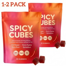 Peach Gummies Spicy Cubes 30 Gummies 1/2 Bag Support for Calm and Relaxation Hot picture