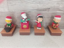 2011 Hallmark Peanuts Wireless Christmas Band Set 4 Motion Sound Works Great picture