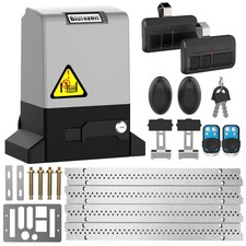 Blütezeit 1800lb Sliding Gate Opener 370W 1/2HP 13.12ft Rack 2 Visor Remotes picture