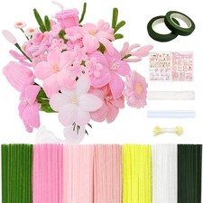 601PCS Pipe Cleaner Flower Kit, Pink Cleaners Bulk Medium to Large, picture