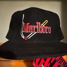 Marlboro Black Bucket Hat One Size Fits All Adjustable Made in Sri Lanka picture