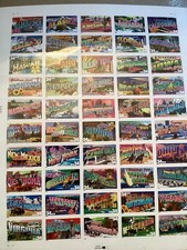 2002 USPS Greetings From America 34¢ Stamps Full Sheet 50 Sealed #3561-3610 picture