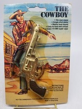 The Cowboy Cap Gun Single Shot Die Cast Hong Kong Vintage Replica  picture