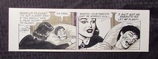 1-7-89 BUZ SAWYER Daily Newspaper Strip Original Art by John Celardo 15x4.5