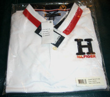 NEW Tommy Hilfiger Boy's Short Sleeve WHITE Polo Shirt - Boy's Large (16-18) picture