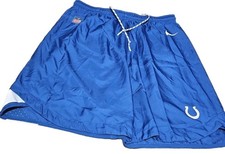 NIKE Indianapolis Colts Mens Athletic Training Shorts, Blue Logo Print-(XL) New picture