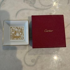 Cartier MINI Trinket Tray Change Tray Porcelain Panthere Gift w/Box from Japan picture