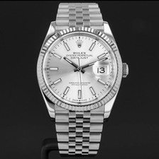 Rolex Datejust 36 126234 Stainless Steel & White Gold Watch - Silver Dial, Ju... picture