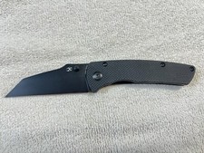 Kansept Knives - Main Street - 154CM - Ball Bearings - Liner Lock  - Black G10 picture
