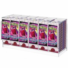 6-Slot Booster Pack Dispenser UV-Proof Acrylic Trading Card Storage Organizer US picture