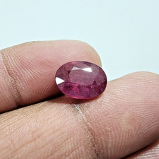 4.45 Crt AA+ Certified Blood Red Ruby Faceted Oval Cut Gemstone Jewelry For Ring picture