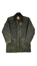 BARBOUR BORDER WAX WAX A330 WAXED JACKET SIZE C40/M picture