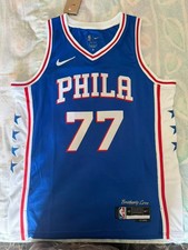 Philadelphia 76ers V. J. Edgecombe Nike Royal Jersey picture