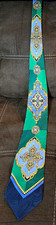 1990s Vintage Gianni Versace NOSTALGIC BEAUTIFUL Geometric Baroque Silk Tie❤️ picture
