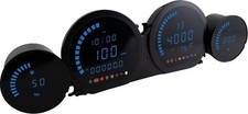 Koso HD-03L Gauge Kit Blue #BA064911 Harley Davidson picture
