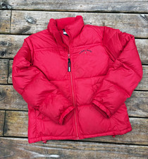 Women’s Vintage Tommy Jeans Men's Red Puffer Jacket Full Zip Size  M picture