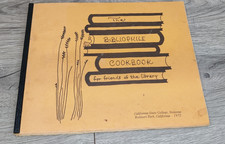 VTG 1972 The Bibliophile Cookbook California State College Sonoma Rohnert Park picture