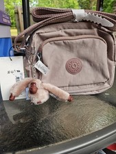 NEW Kipling Hubei Crossbody Bag Dusty Taupe K19013 . 7.5