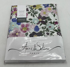 NEW Anne de Solene Paresse Percale 100% Cotton Euro Sham Floral 26x26