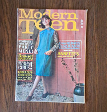 Modern Teen Magazine October 1965 Illustrated Teen Fashion Beauty English picture