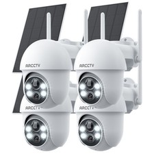 ARCCTV 4-Pack WiFi6 Solar Security Camera 4MP Color Night Vision & Human Detect picture