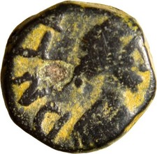 VERY RARE Marcian Æ Minimus. Uncertain mint, AD 450-457. Minimus Ancient Coin picture
